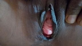 Desi Sister-in-law Doesn't Chubby Krke Pani Sprouted Kitty Fingers Herself to a Creamy Orgasm