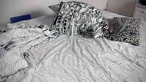 lazy morning masturbation until intense orgasm