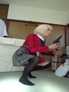 【女装コス】リコリコの錦木千束がクリ