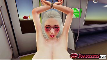 Hot Anime Girl Momo in Subway 3D Hentai - Legs Up Missionary POV Sex, Standing Tied Hands Pose with Close-Up Pussy Views, and Anal Doggystyle Near Wall Finished with Creampie