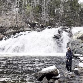 Peeing by a Huge Waterfall