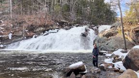Peeing by a Huge Waterfall