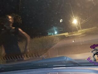 Preggo nympho Screws strangers in public