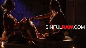 Sinful fantasy brings two horny&#x1F975; whores to writer for twisted threesome orgies, raw and unforgiving