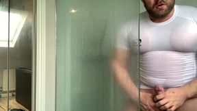 Jerk off in Lycra with Cum Countdown