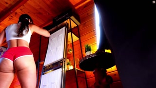 Look at my cute panties under my skirt  TRY ON &amp; BACKSTAGE #224 (free version)