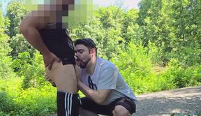 Straight Guy Steven and I Suck Eachother in the Woods and I Ride Him Bareback