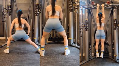 Your Gym Crush Is Stretching Out In Tiny Clothes In Front Of You ????