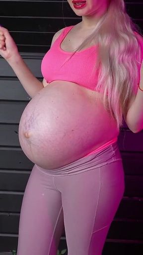 Pregnant Sport Coach and Labors on the Last Weeks