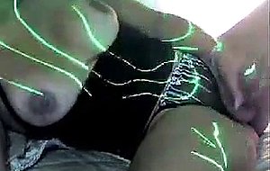 Amateur busty tranny masturbates on webcam