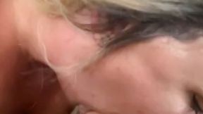 Amateur blonde MILF Chloe Blacc suckin BBC on cam