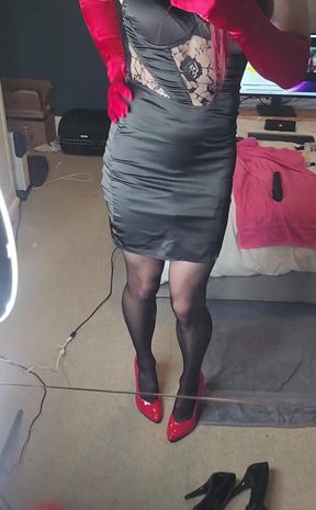 Ohhh Being Clad in Tight Satin and Nylon Is Heaven for Me