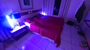 Brazilian amateur Elisa Sanches gets invaded and fucked by hotel security in her honeymoon room