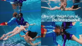 Ultra Girl + Batgirl, The Lure of The Siren's Seashell: lesbian superheroines, underwater