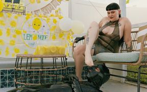 Thirsty Gimp Has Foot Fetish Quenched by Ms Nacke