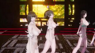 【MMD R-18 yo SEX DANCE】HOT DELICIOUS BUTT SWEET EXTREME SATISFACTION PERVERSE TEMPTATION おいしいお尻 [MMD]