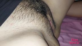 Desi Hindi playing with my stepcousin's pussy while watching porn, look how she has it