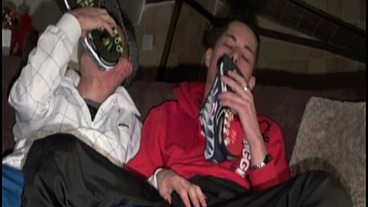 sneaker sextape at home with 2 scally boys in jogging
