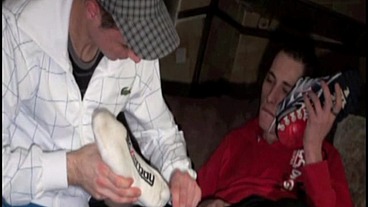 sneaker sextape at home with 2 scally boys in jogging