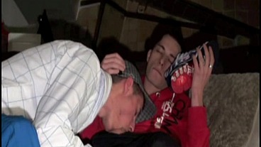 sneaker sextape at home with 2 scally boys in jogging