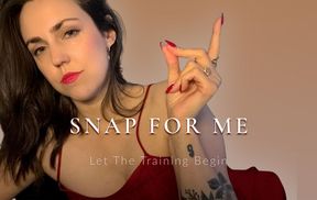 Snap For Me: Let The Training Begin