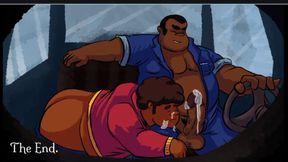 The strong mechanic can't do without a fuck in the car!