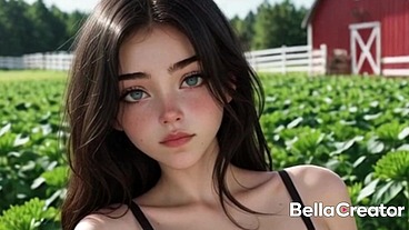 18-Year-Old Farm Girl Takes a Big Cock (Ai Generated)