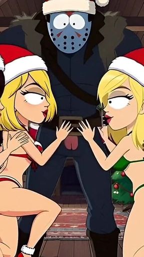 Sex Party with Sluts at Camp Crystal Lake. Cartoon