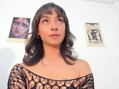 Amateur shemale tranny in solo video