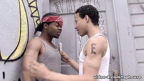 Black thug gives head and gets fucked hard from the back - FapHouse
