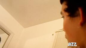 ”JizzAddiction: Riley Wiggins & Viper jack off & cum together in front of the”