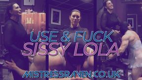 [1175] Use and StrapOn Fuck Sissy Lola