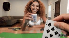 ”Strip Poker with Mesmerizing Ebony DickLicker Brixley Benz”