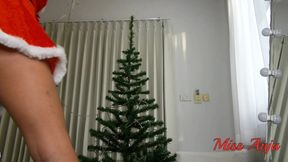 Decorating My Christmas Tree with No Panty