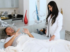 First boy girl scene of hot MILF nurse Melissa Lynn