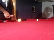 Playing pool with my dick