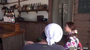 Gorgeous housewife with seductive lips, Maki Horiguchi