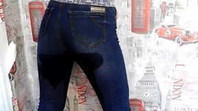 Erika wetting two of her pants