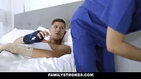 Innocent nurse masturbating Big Cock
