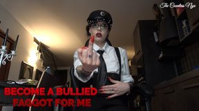 MISTRESS NYX - BECOME A BULLIED FAGGOT FOR ME (eng sub)
