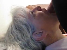 Grey haired granny blowjob and cum in her mouth