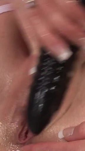 Cindy Behr opens her pussy up for you using four fingers!