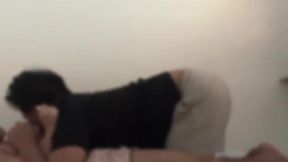 City girl gets black cock as birthday gift and rides it POV