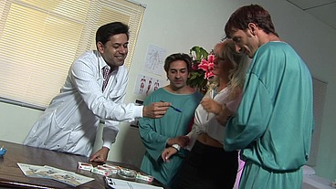 Kathy Anderson Gets Gang Banged By The Doctors
