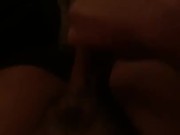Early morning jerk off. Cum black cock