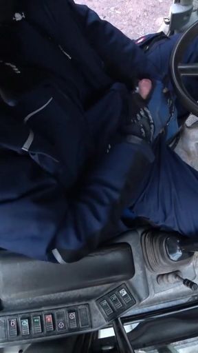 Unforgettable moment from "after work wank in Engelbert Strauss workwear"