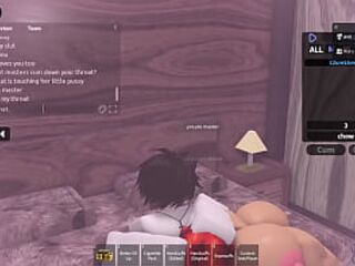 Sex on roblox with a cute girl hard