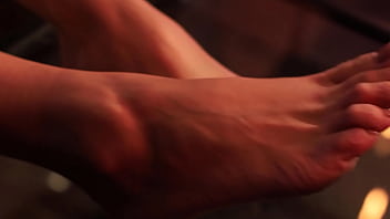 Perverted young man teases naked brides in cloths