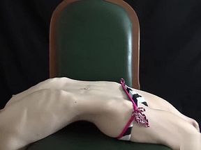 Skinny fit girl with amazing abs