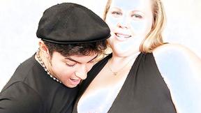 ”Hot BBW Christina Bares Her Clothes”